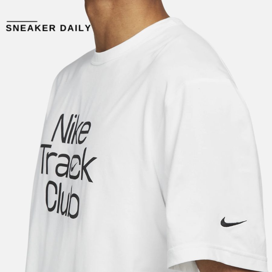 áo nike track club men's dri-fit short-sleeve running top fb5513-121