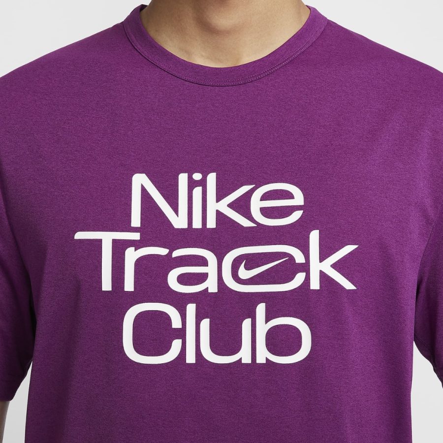 áo nike track club men's dri-fit short-sleeve running top fb5513-503