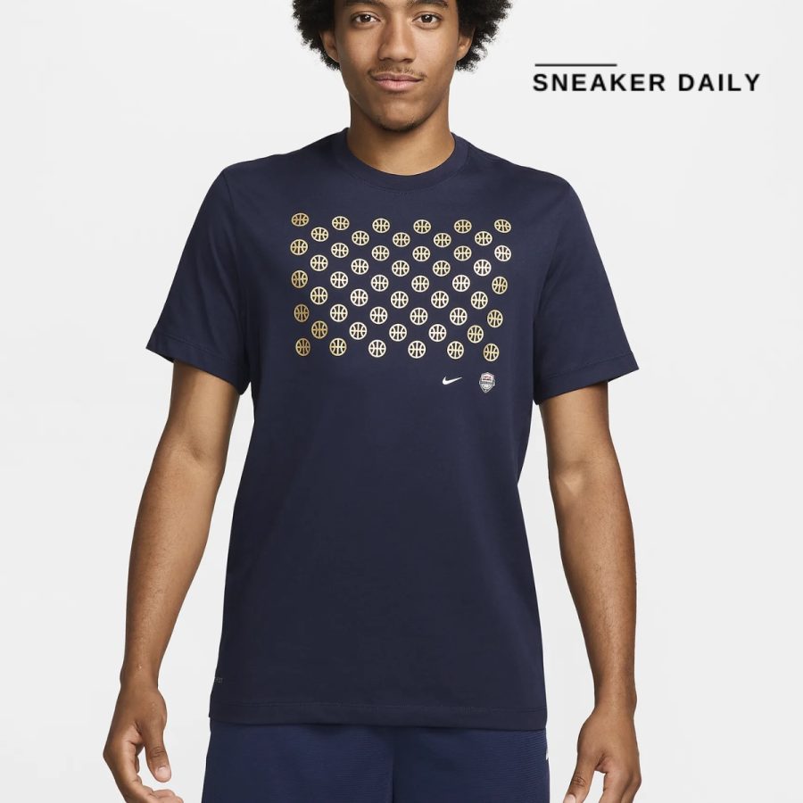 áo nike usa men's basketball t-shirt fq3631-451