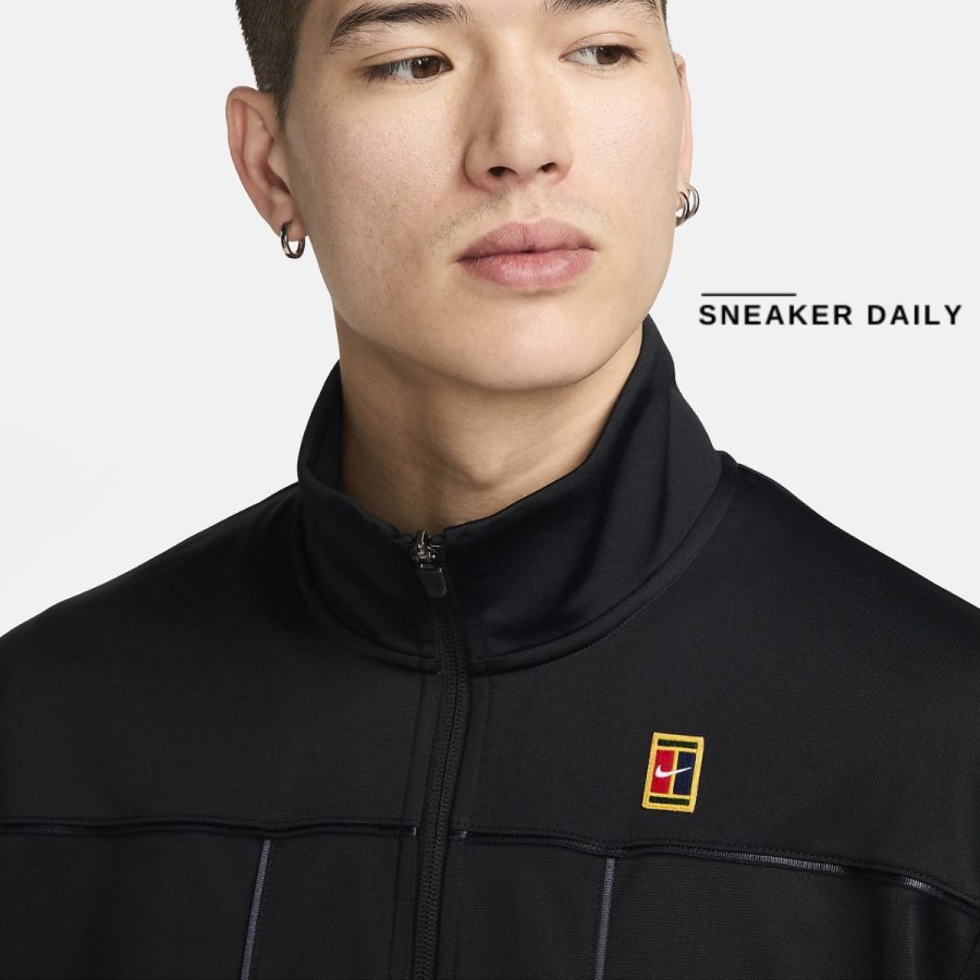 áo nike court tennis zipped jacket 'black' dc2566-010