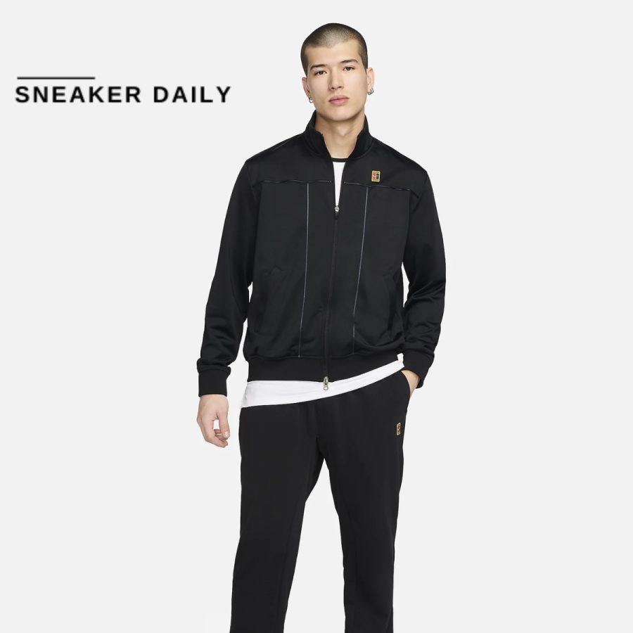 áo nike court tennis zipped jacket 'black' dc2566-010