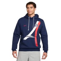 áo paris saint-germain standard issue men's nike dri-fit soccer pullover hoodie fq3218-410