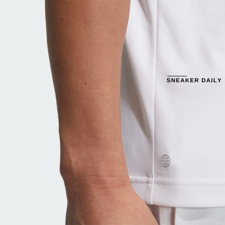 áo adidas aeroready core polo shirt - white hs9047