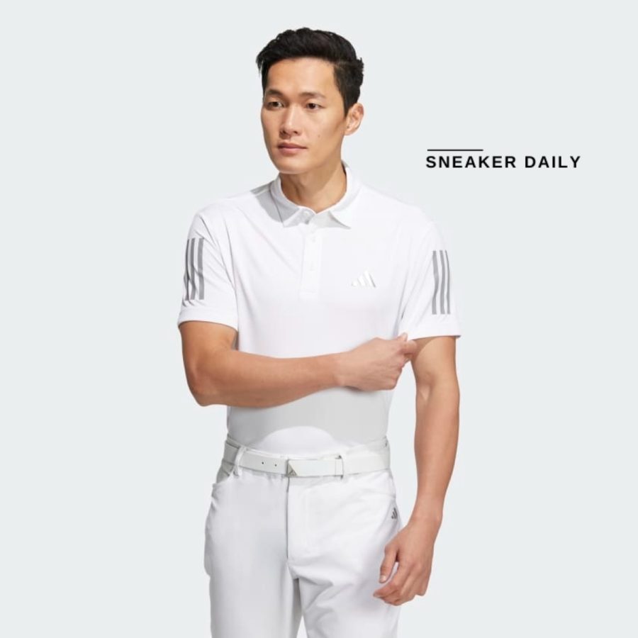 áo adidas aeroready core polo shirt - white hs9047