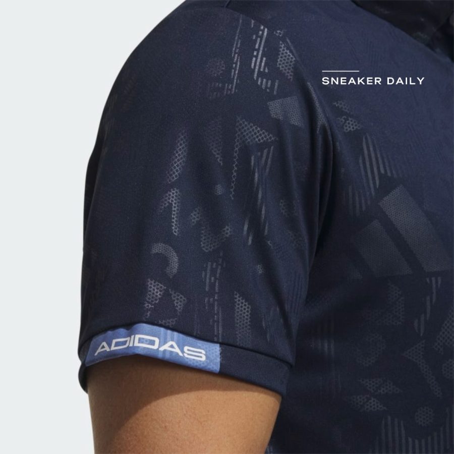 áo adidas aeroready deboss polo shirt - collegiate navy ht6849