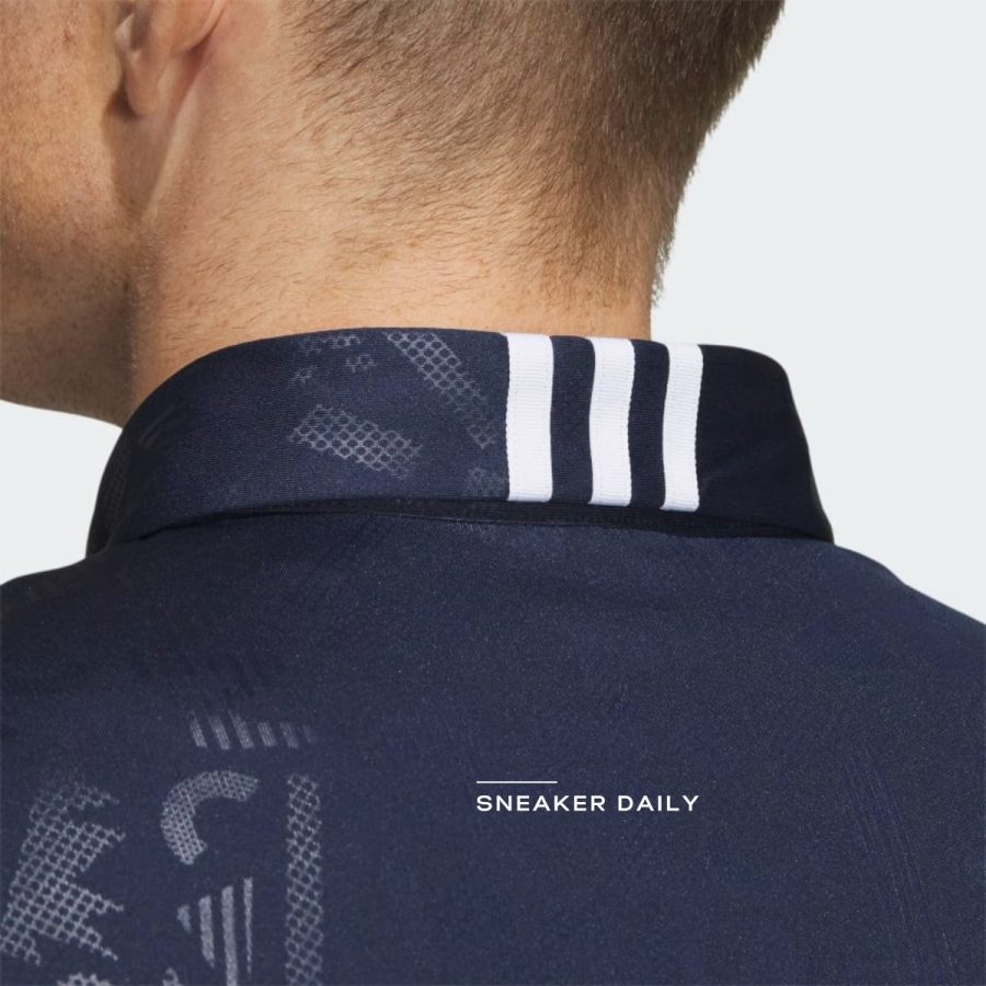 áo adidas aeroready deboss polo shirt - collegiate navy ht6849