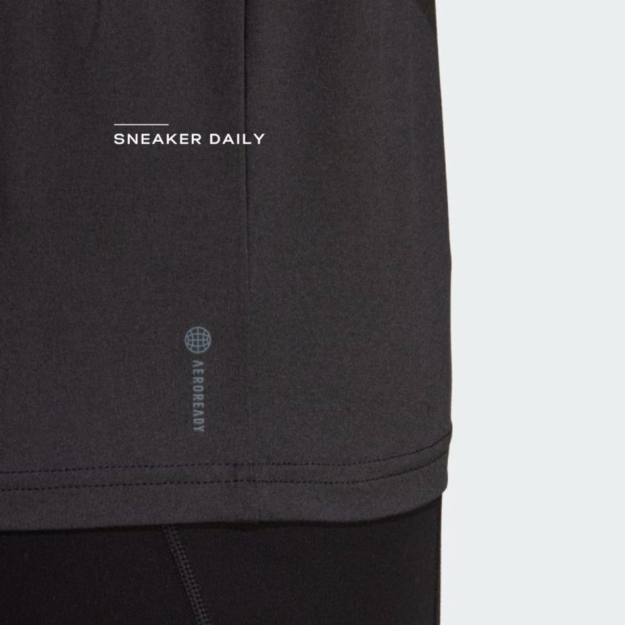 áo adidas aeroready train essentials 3-stripes tee - black ic5039
