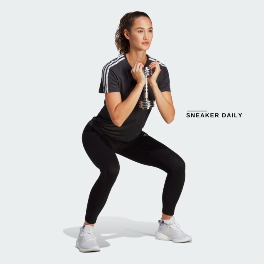 áo adidas aeroready train essentials 3-stripes tee - black ic5039
