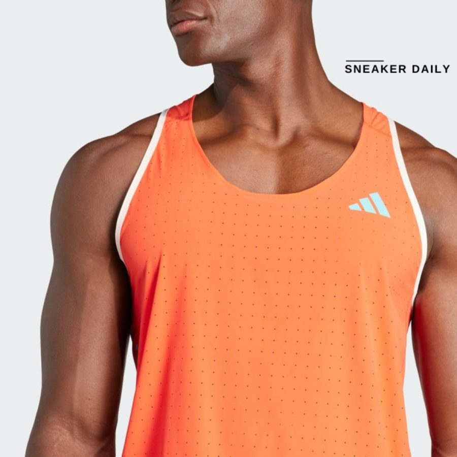 áo adidas adizero running singlet - orange iq4926