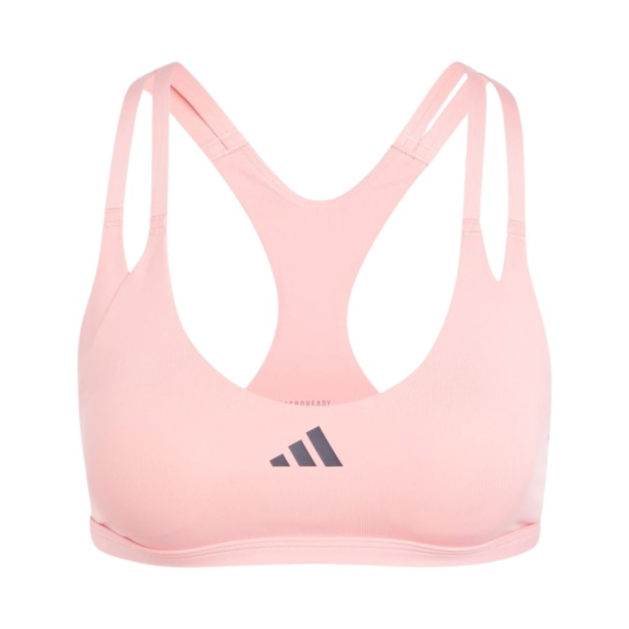 áo adidas aeroimpact luxe training light-support bra - semi pink spark je3915