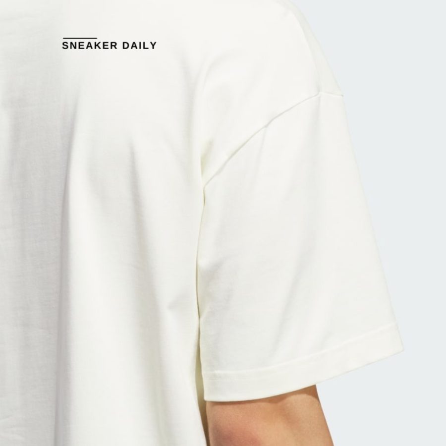 áo adidas basketball classic tee (gender neutral) - ivory ir6383
