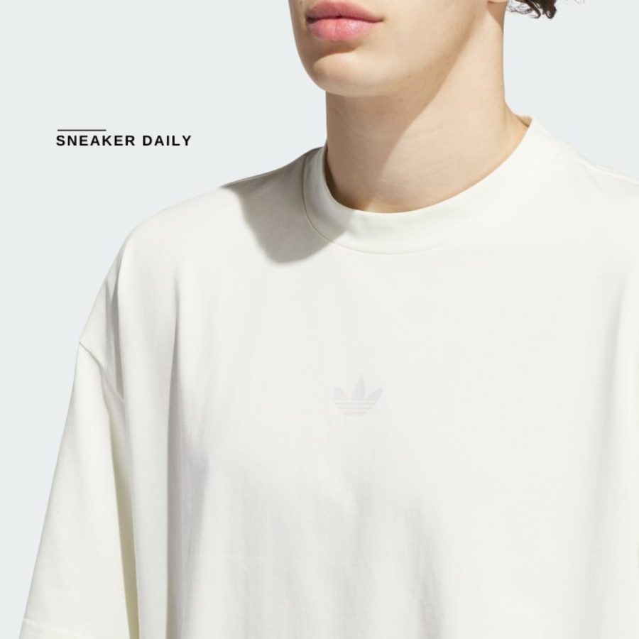 áo adidas basketball classic tee (gender neutral) - ivory ir6383