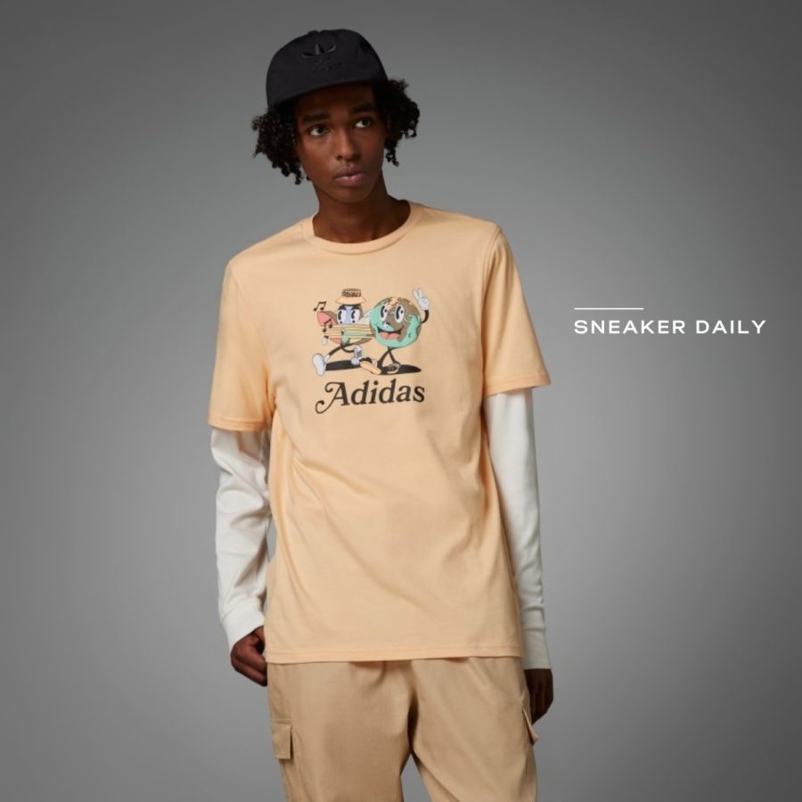 áo adidas enjoy summer graphic tee - acid orange it8182
