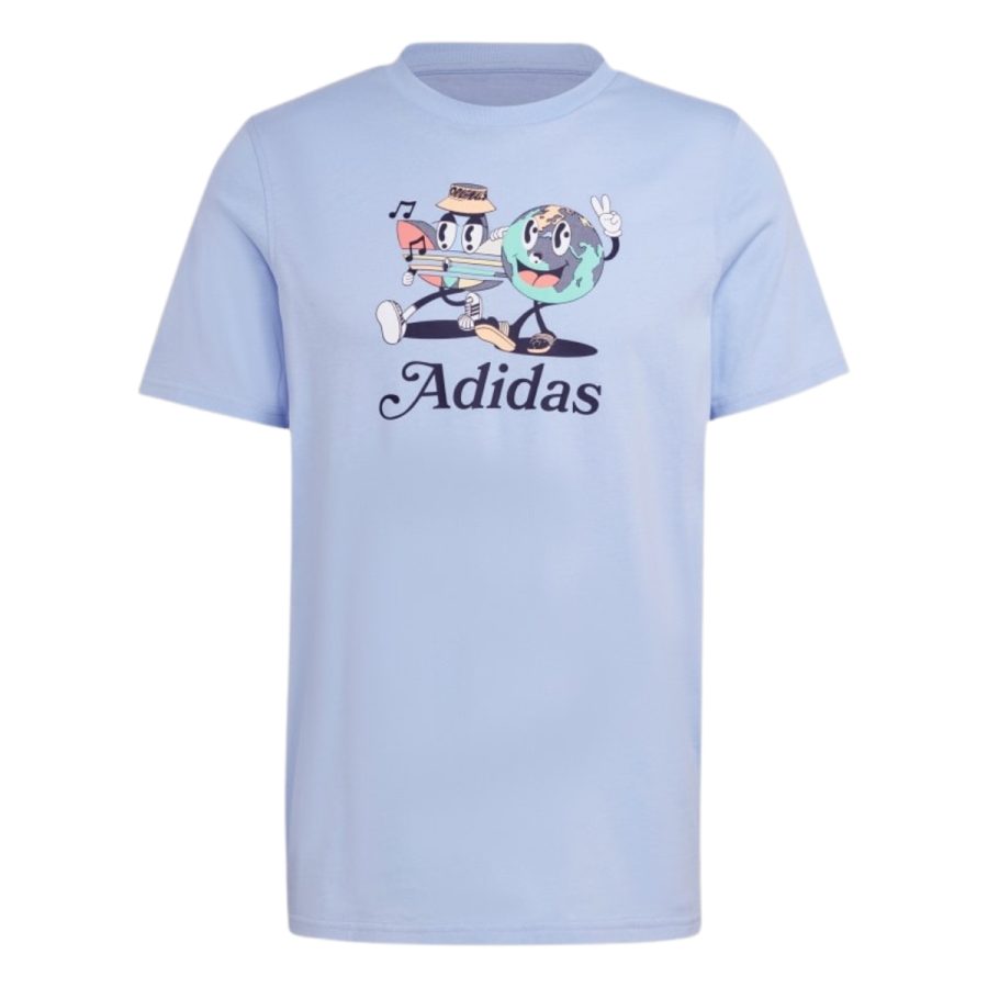 áo adidas enjoy summer graphic tee - blue dawn it8187