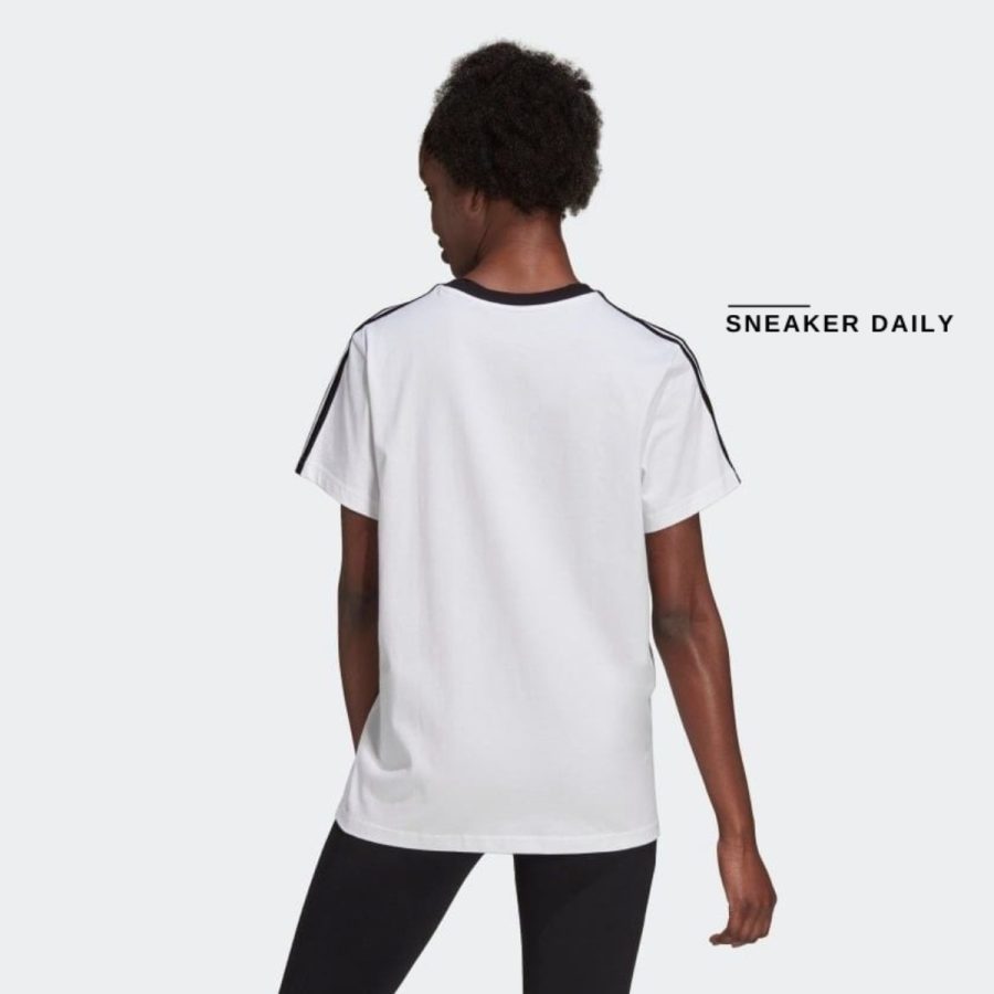 áo adidas essentials 3-stripes tee - white h10201