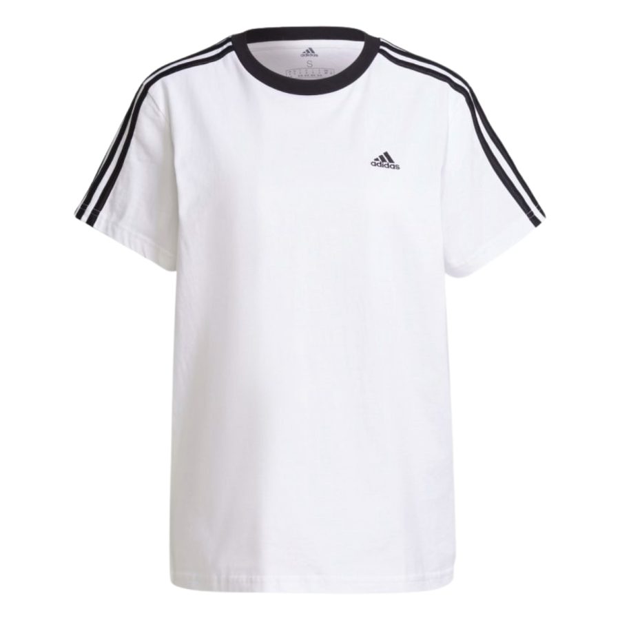 áo adidas essentials 3-stripes tee - white h10201