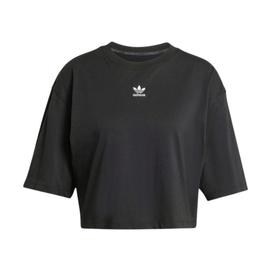 áo adidas essentials crop tee - black iw5706