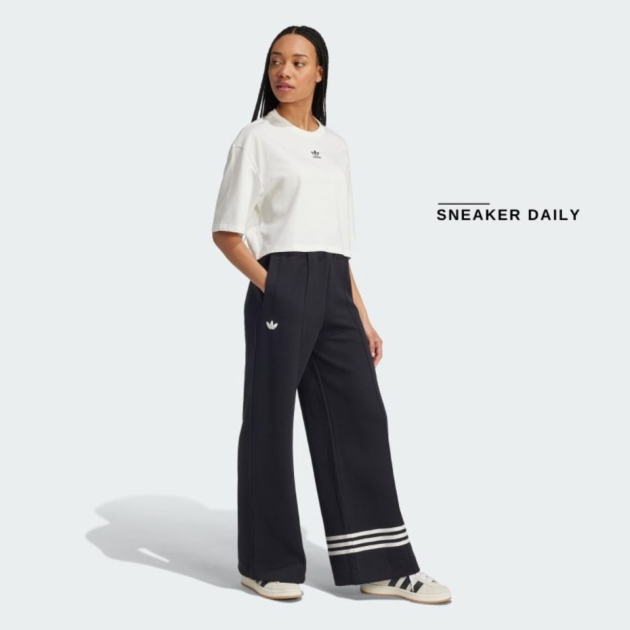 áo adidas essentials crop tee - cloud white iy7331