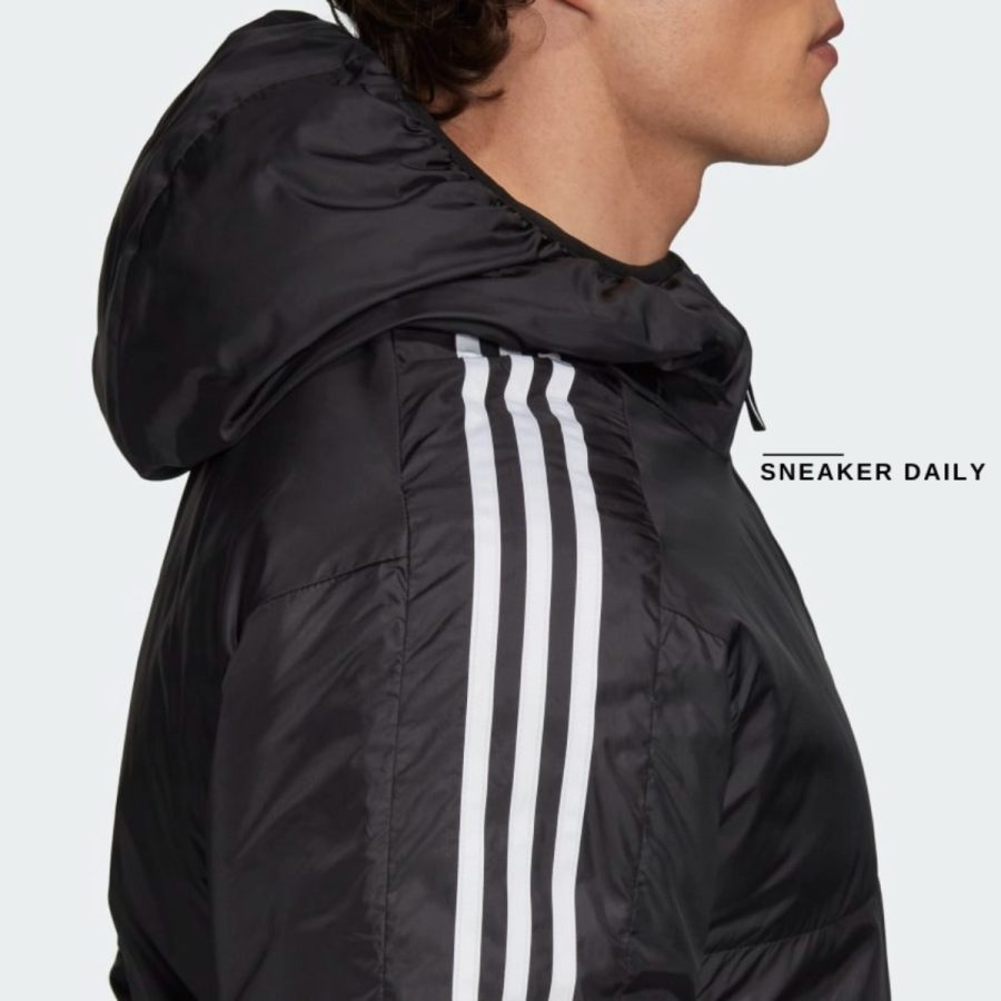 áo adidas essentials insulated hooded jacket - black gh4601