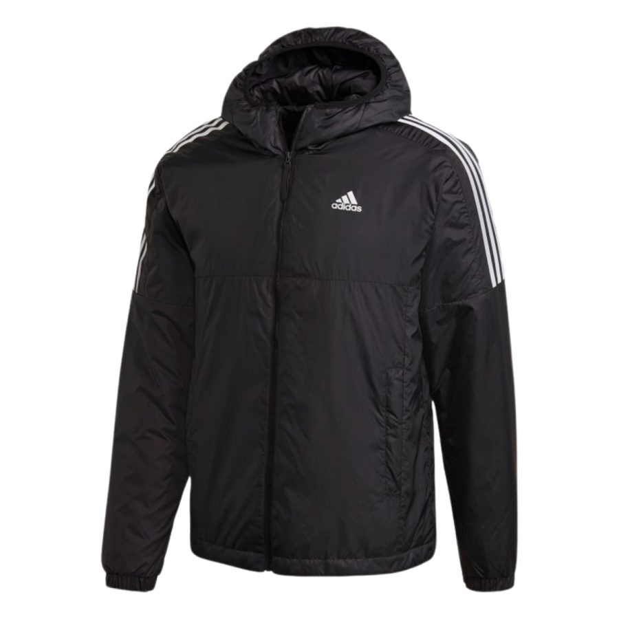 áo adidas essentials insulated hooded jacket - black gh4601