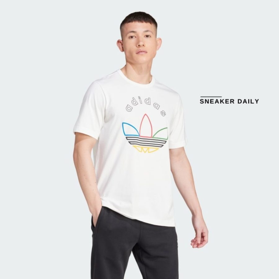 áo adidas graphic tee - cloud white iw3237