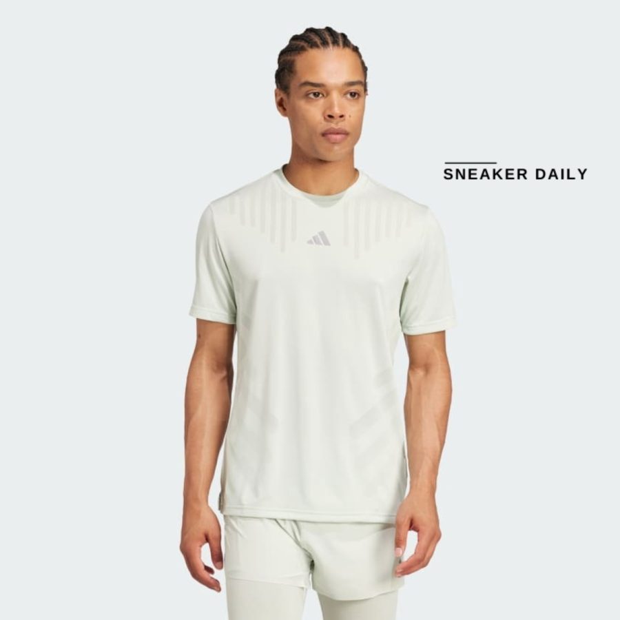áo adidas hiit airchill workout tee - linen green ix9105