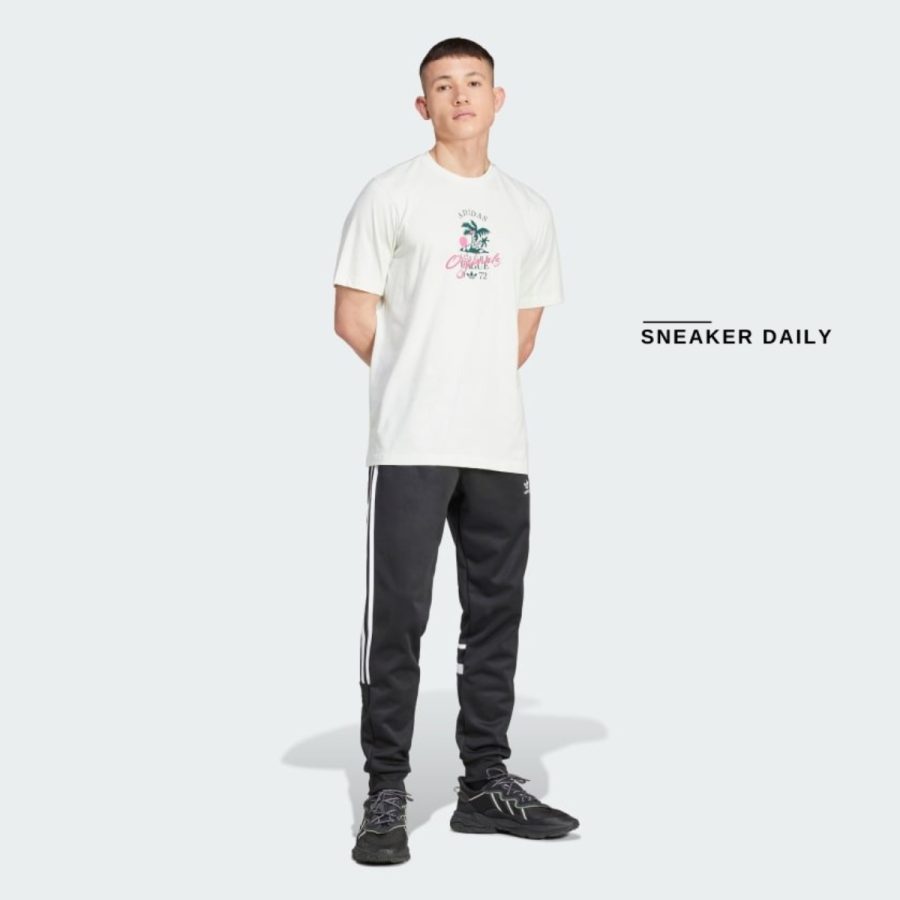 áo adidas originals leisure league logo tee - white jd6342