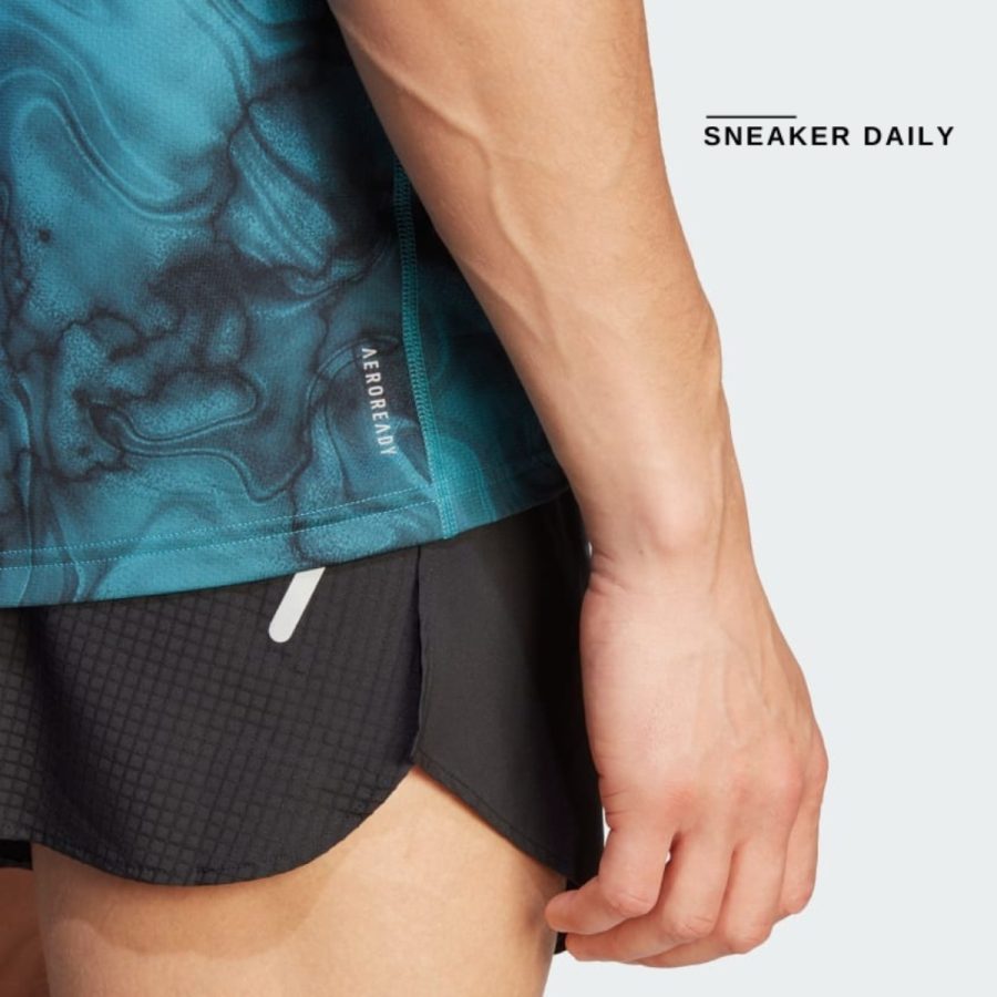 áo adidas own the run allover print tee - arctic fusion il4800