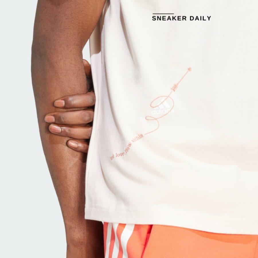 áo adidas self love graphic tee - wonder quartz is1224