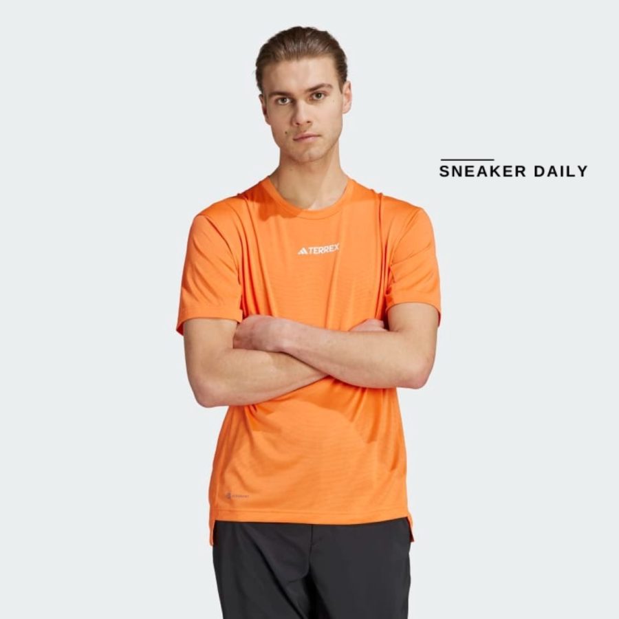 áo adidas terrex multi tee - semi impact orange hz6259