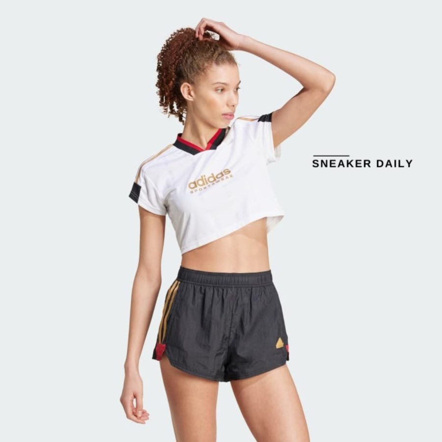 áo adidas tiro cut 3-stripes crop jersey - white iw6800
