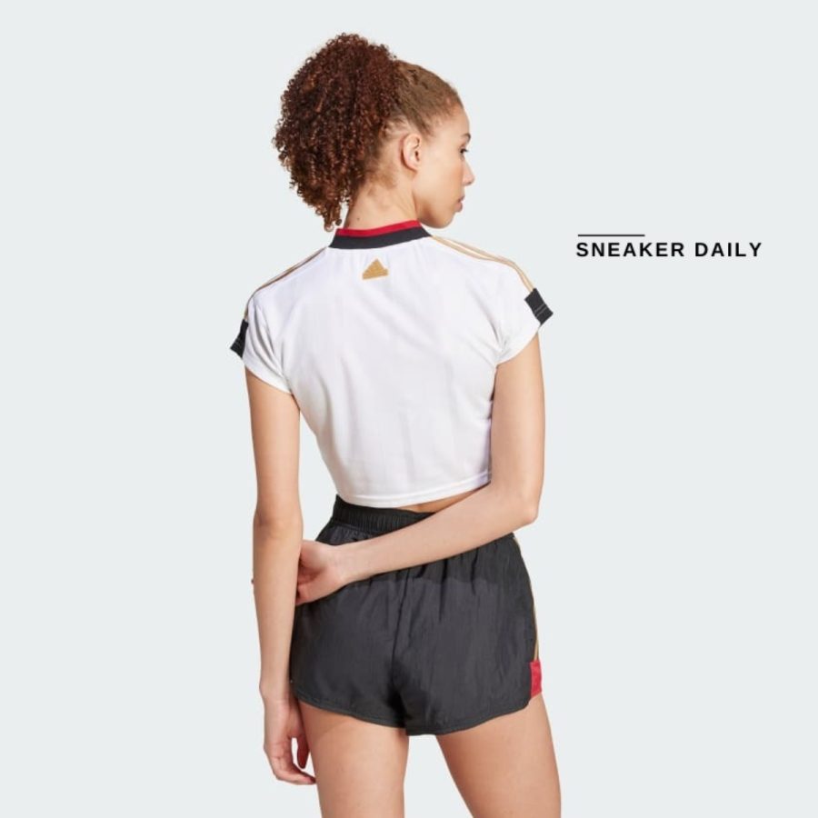 áo adidas tiro cut 3-stripes crop jersey - white iw6800