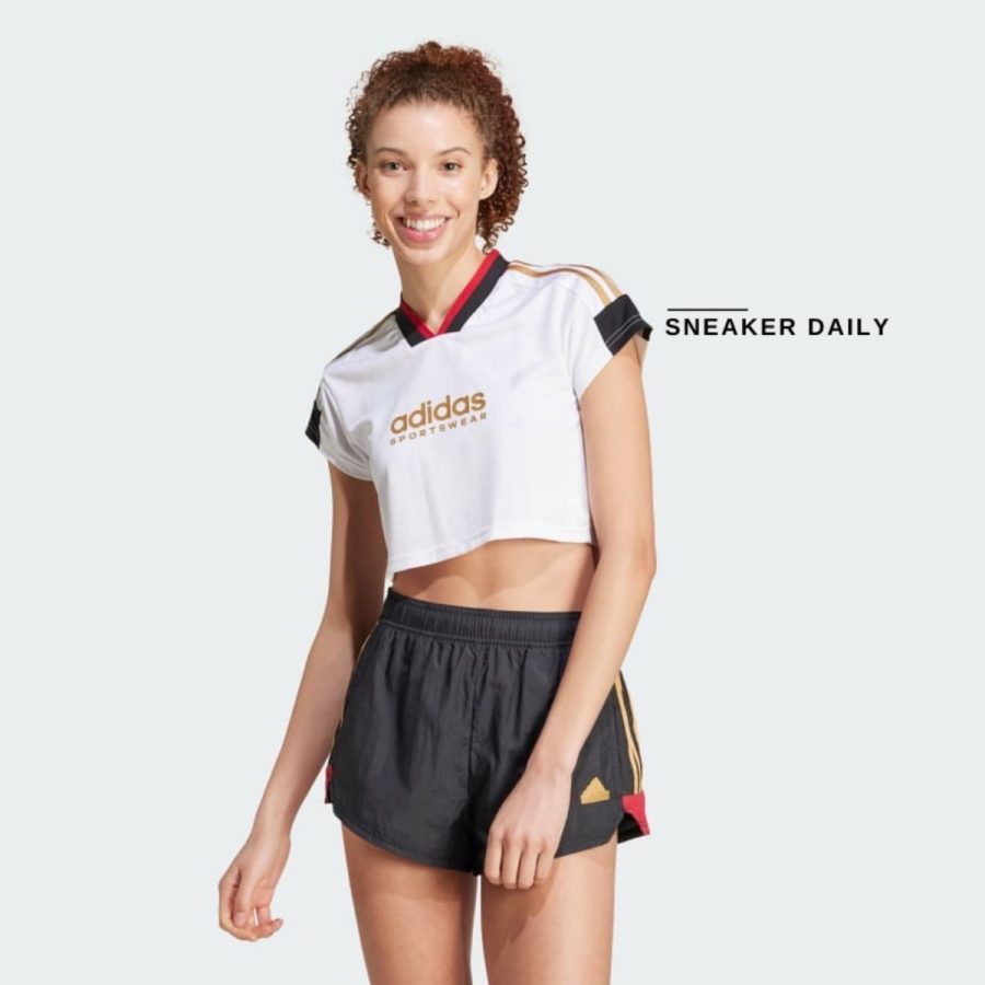 áo adidas tiro cut 3-stripes crop jersey - white iw6800