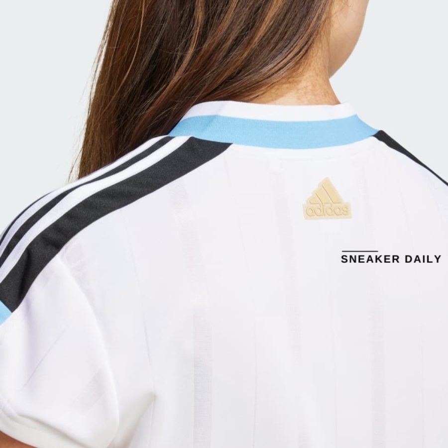 áo adidas tiro cut 3-stripes crop jersey - white iz2083