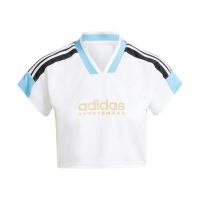 áo adidas tiro cut 3-stripes crop jersey - white iz2083