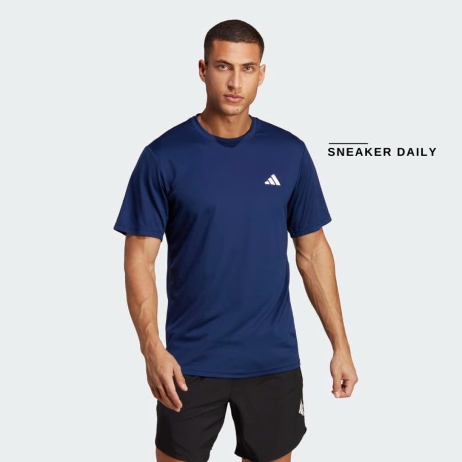 áo adidas train essentials training tee - dark blue ic7429