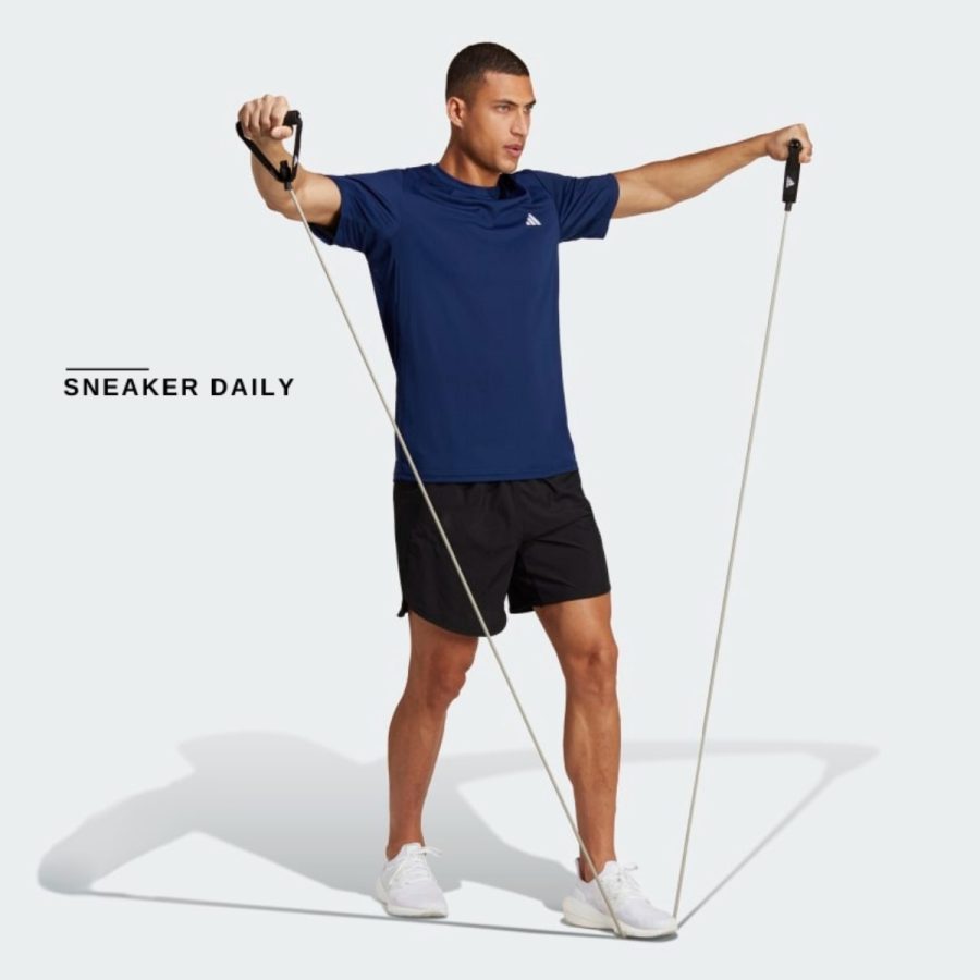 áo adidas train essentials training tee - dark blue ic7429