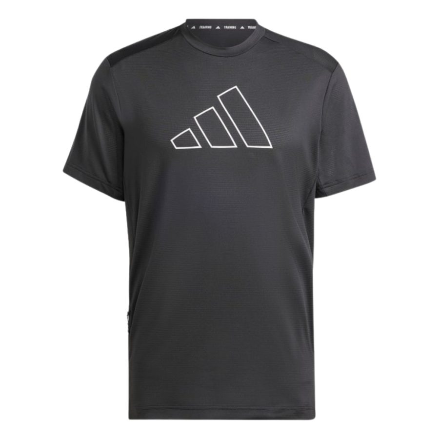 áo adidas train icons big logo training tee - black in9814