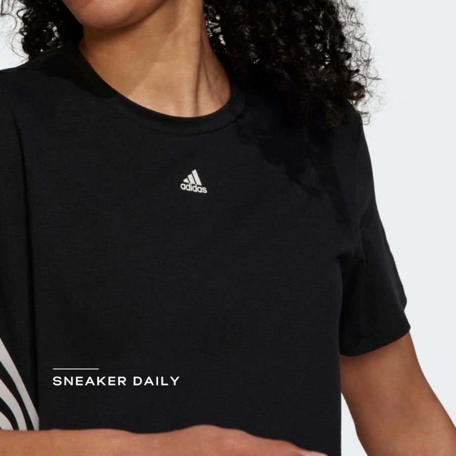 áo adidas trainicons 3-stripes tee - black hk6975