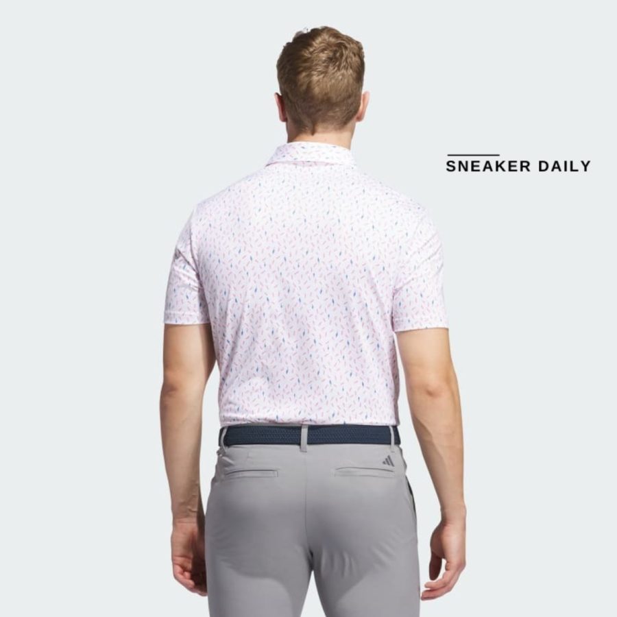 áo adidas ultimate365 allover print polo shirt - white il0553