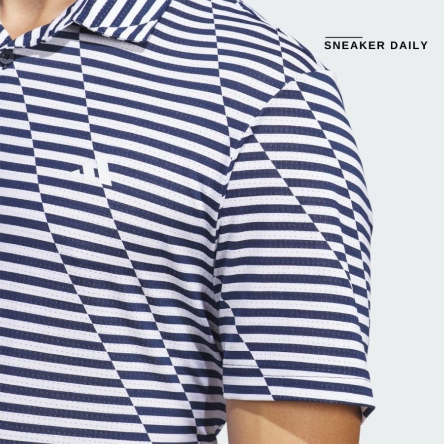 áo adidas ultimate365 mesh print polo - collegiate navy iu4393