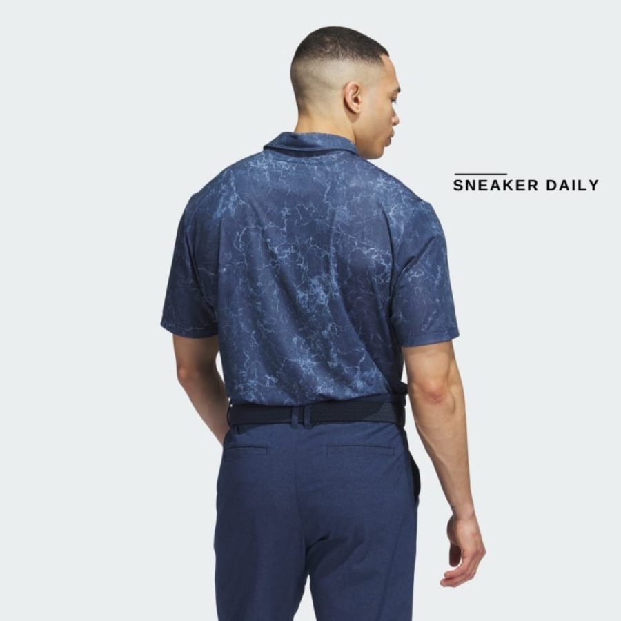áo adidas ultimate365 print polo shirt - collegiate navy ip2445