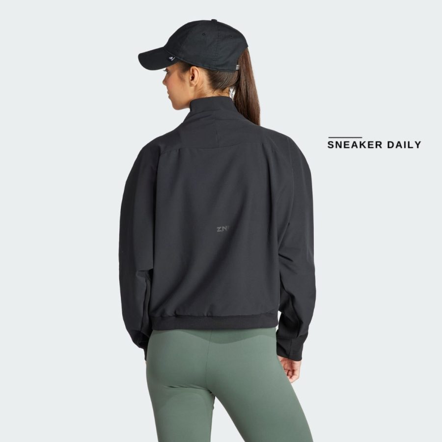 áo adidas z.n.e. woven quarter-zip track top - black is1875