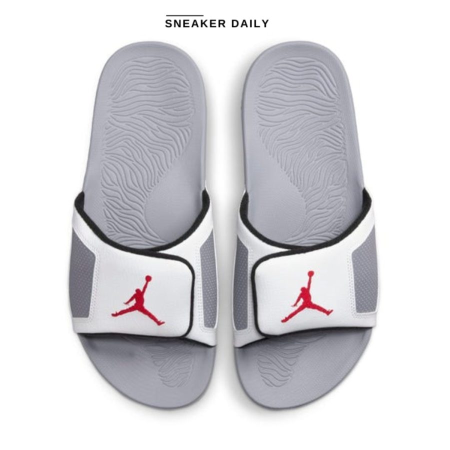 dép air jordan hydro 3 retro slide 'white cement' 854556-101