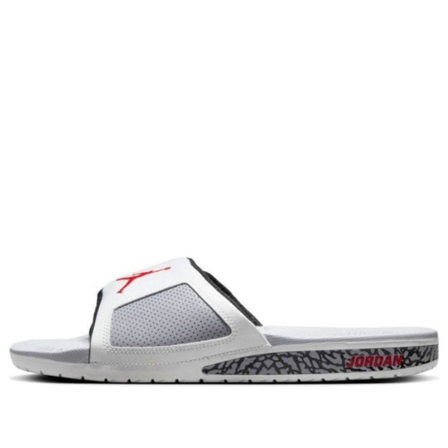 dép air jordan hydro 3 retro slide 'white cement' 854556-101