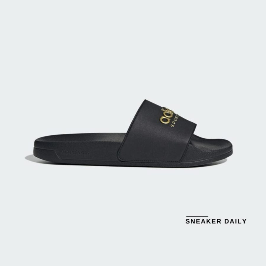 dép adidas adilette shower 'core black/matte gold' ii0018