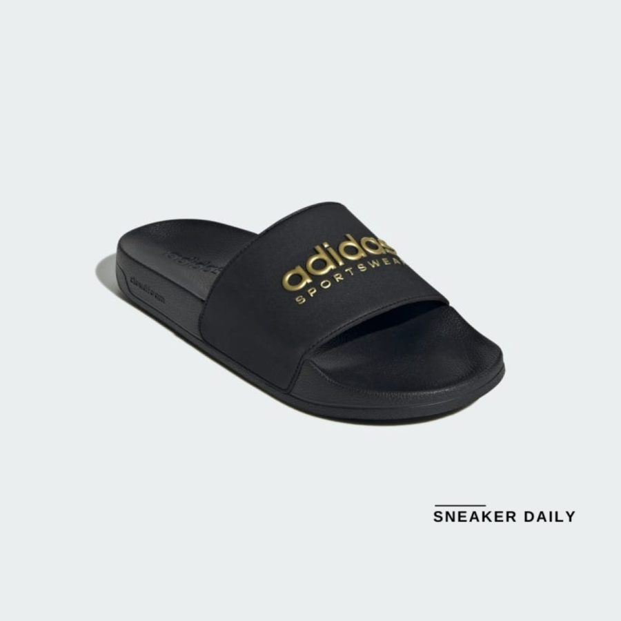 dép adidas adilette shower 'core black/matte gold' ii0018