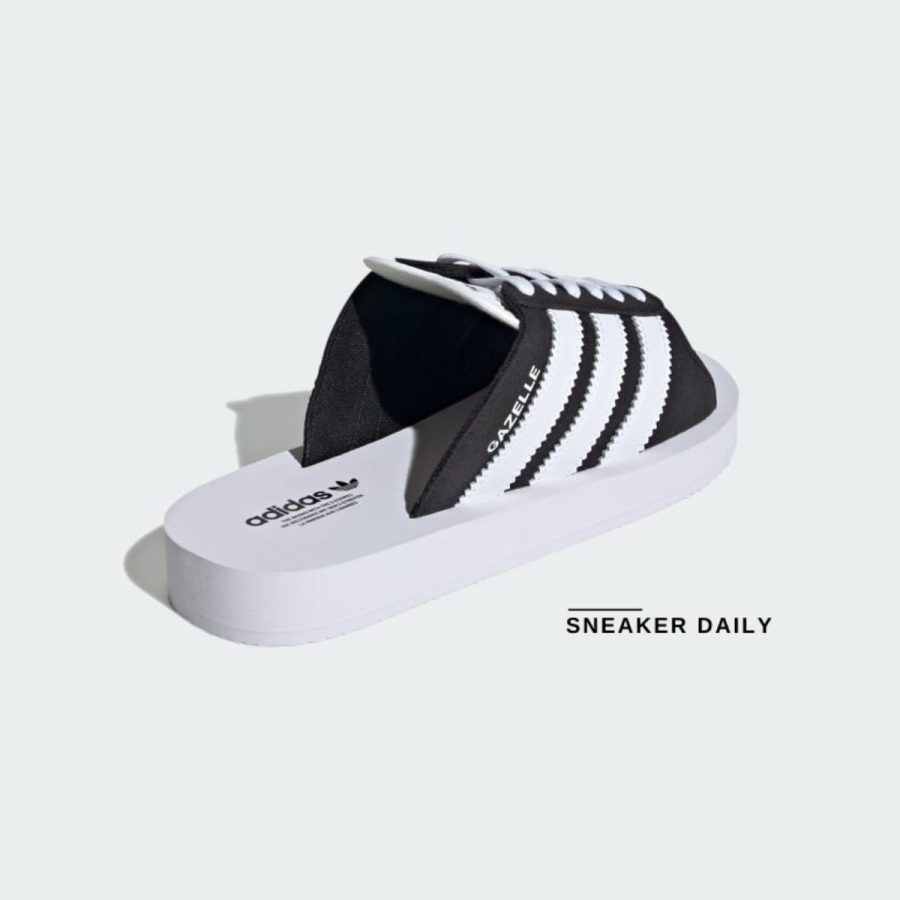 dép adidas gazelle comfort 'core black/cloud white' jq7421