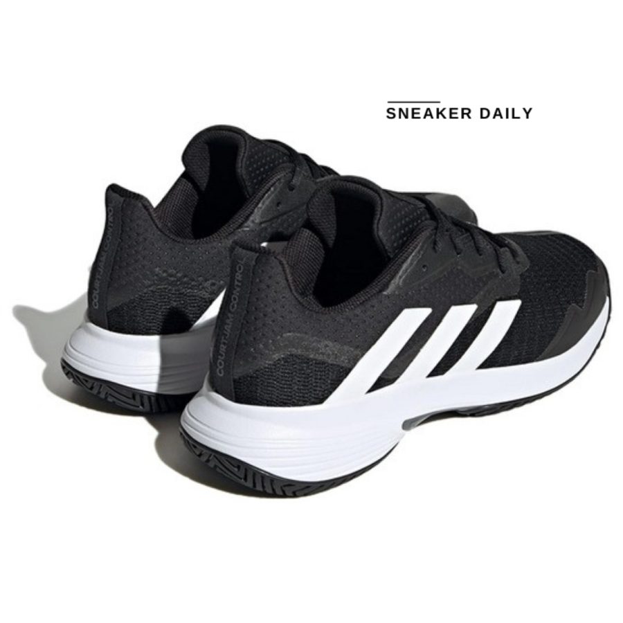 giày adidas courtjam control 'black white grey' id1535