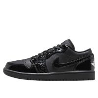 giày air jordan 1 low 'black croc' hj7743-010